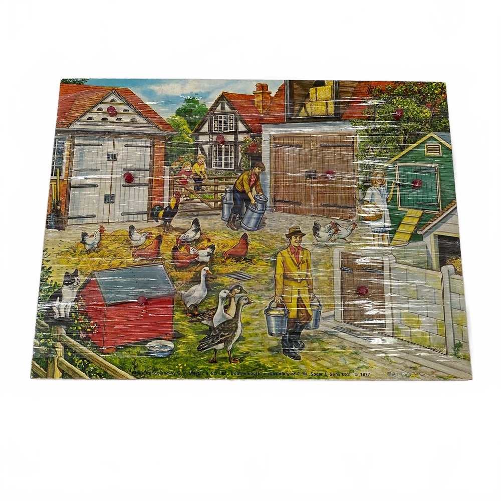 G.J Hayter & Co 1970s Wooden Farmland Puzzle | OS Kids